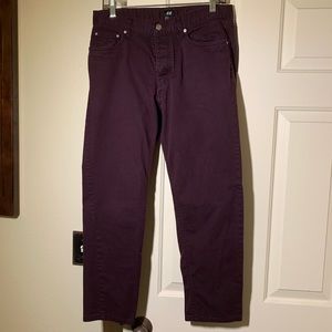 Purple/maroon men’s pants!